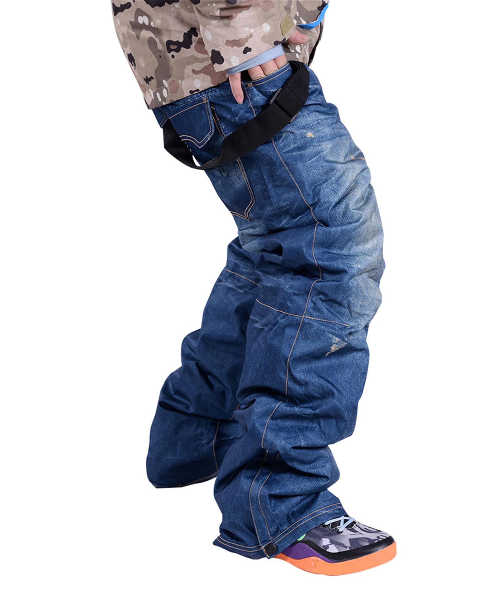 デニムのスキー用パンツ Amazon.co.jp: [ANONIE] スノーボードウェア メンズ スキーウェア