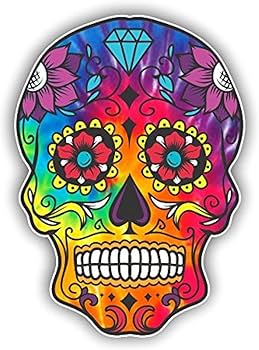 Amazon.co.jp: Sugar Skull シュガースカル 骸骨ステッカー Dia De Los