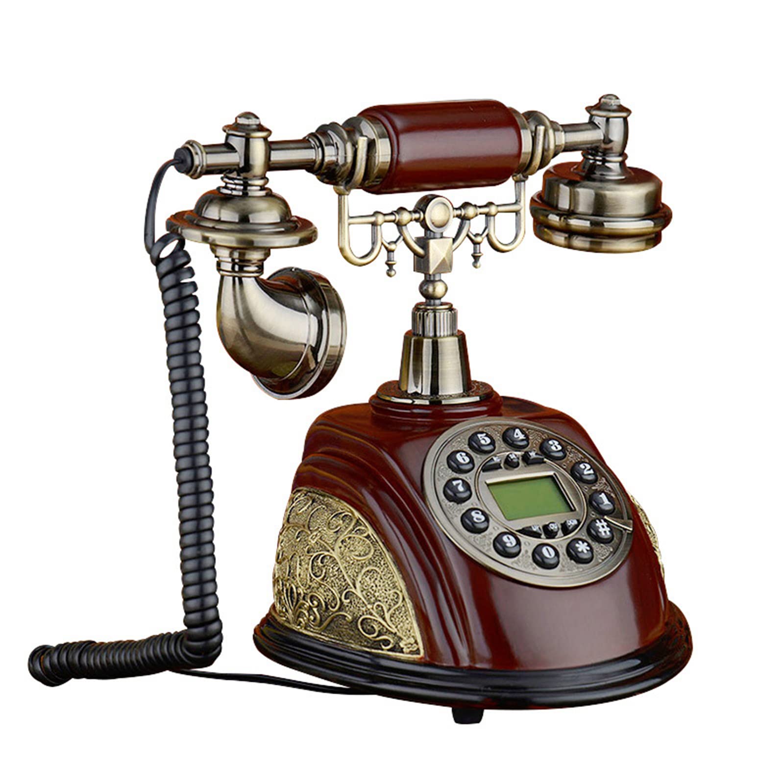EALLEN Telefono Retrò ID Chiamante Retroilluminato, Vintage Telefono Fisso Cablato Per Soggiorno, Camera Da Letto, Studio, Ufficio, Regali, ECC