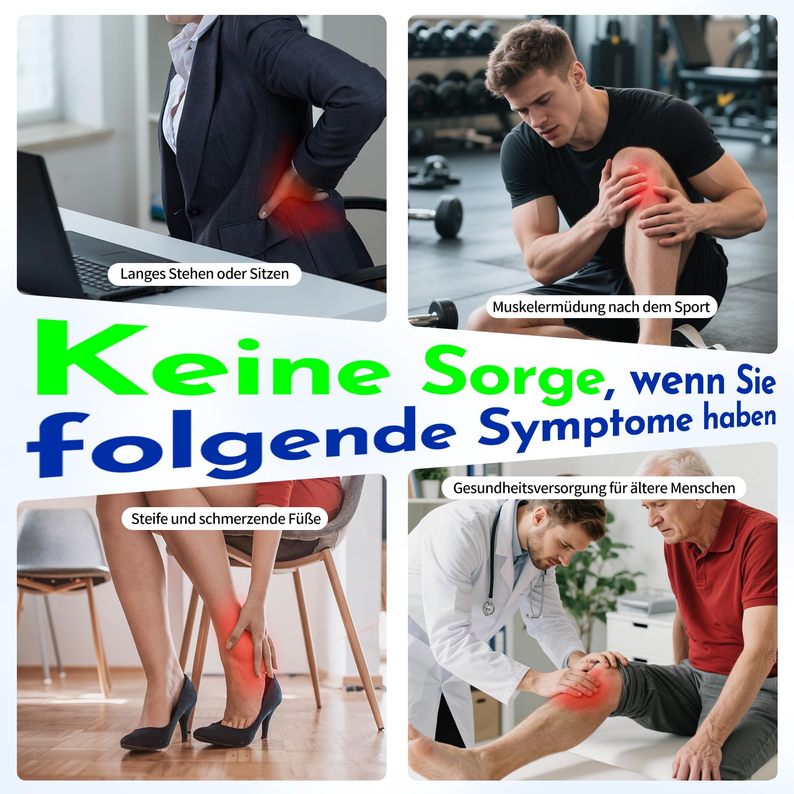 Durchblutungs-Stimulator Füße Beine, EMS Fußmassagegerät mit Rotlichttherapie 25 Modi und 99 Intensitäten zur Verbesserung der Durchblutung, Elektrische FußMassagegeräte mit TENS Elektrodenpads