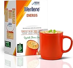 Meritene Energis Vegetable Meal Replacement | 50g Powder Sachets, Pack of 10 | Nutritional Support Mix with Proteins and Minerals | With Vitamin D, B & K
