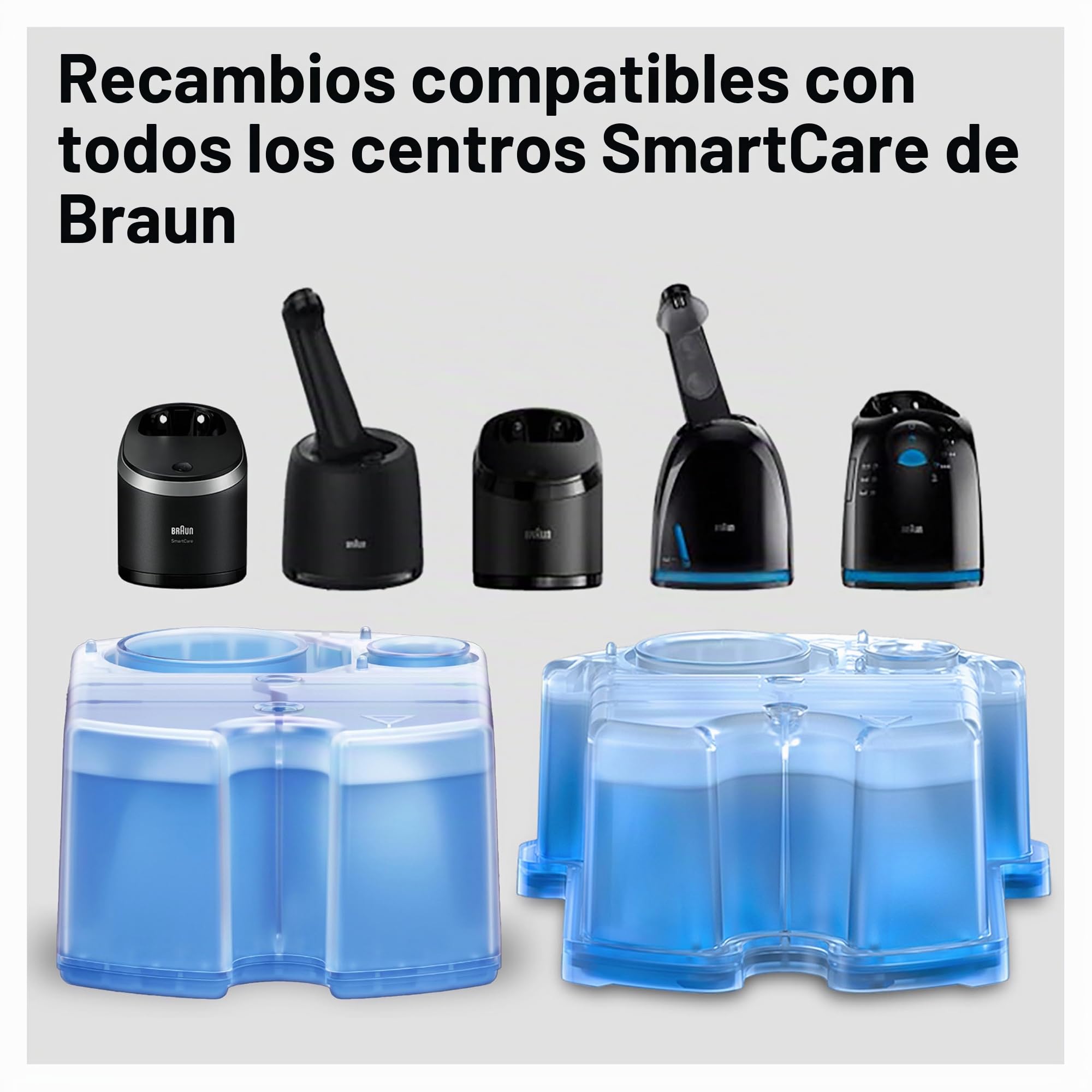 Braun Clean & Renew cartucce Refill CCR, 4 Conte (Packaging possono variare)
