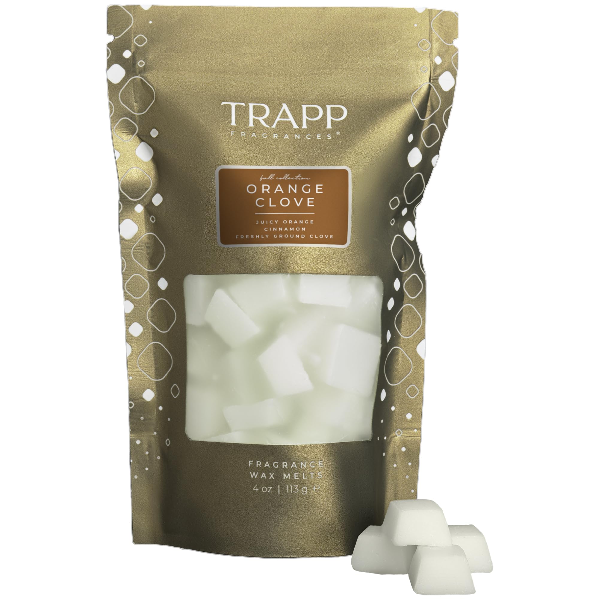 TrappNo. 57 - Orange Clove | Scented Wax Home Fragrance Melts | 4 oz. Bag | Scent Notes of Juicy Orange, Cinnamon, and Freshly Ground Clove | Soy Wax Blend | Made in USA