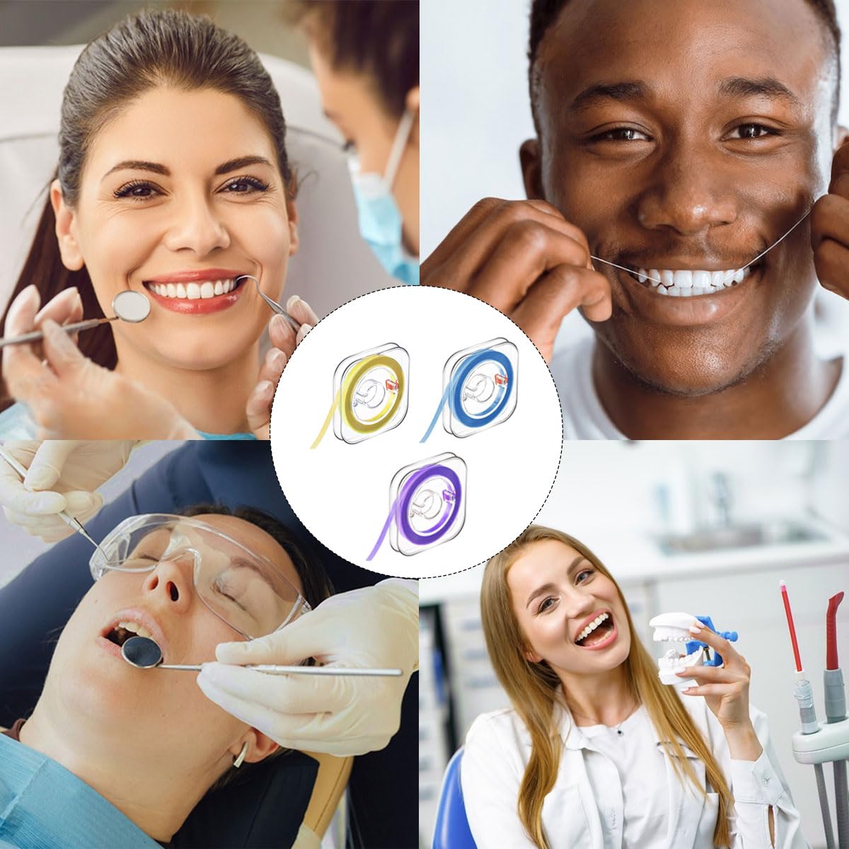 Zahn Schleifpapier 3 Bände Dental Polierstreifen Zahnschleifpapier für Zwischenräume Zahnband 4mm x 6m Zahnsteinentferner Mensch Für die Tiefenreinigung Der Mundhygiene