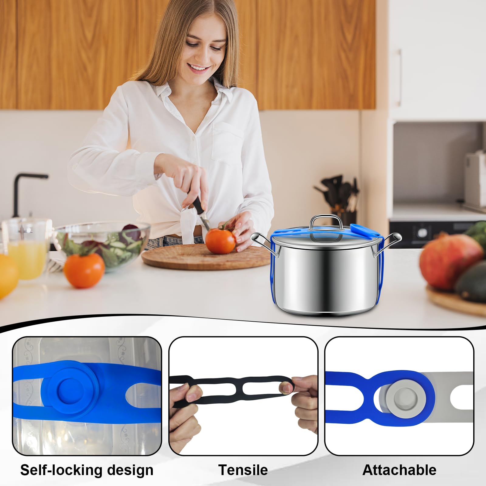 Lid Sid dekselhouder set van 2 - Van Berkum Koken & Tafelen Lid Sid dekselhouder set van 2 - Van Berkum Koken & Tafelen