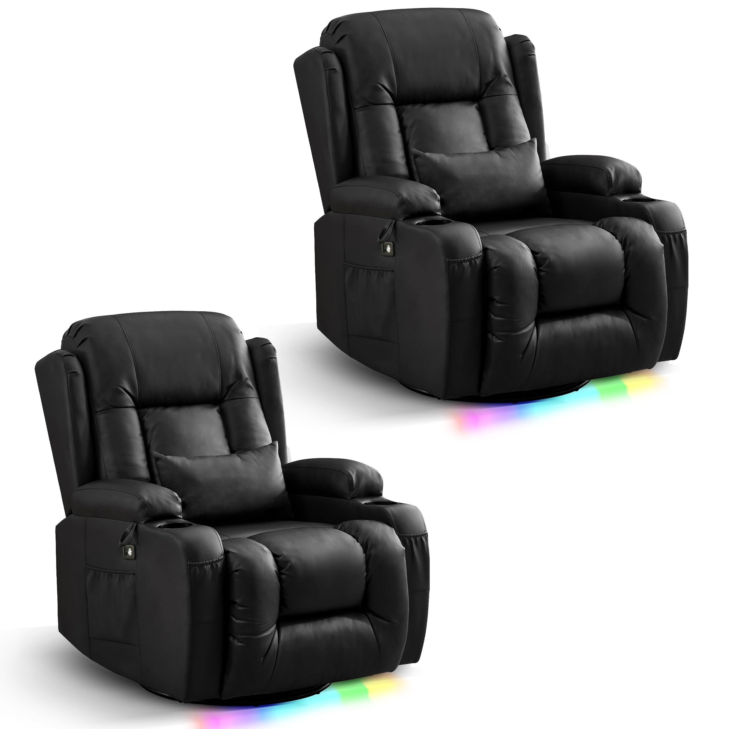 IPKIG Swivel Recliner Chair (Set of 2)