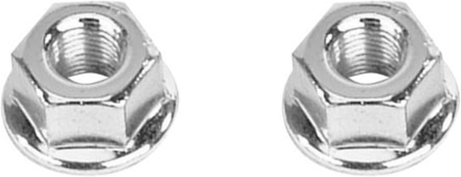 Lowrider 2 Hub Axle Nuts Front 9x1mm Chrome. Set of axle