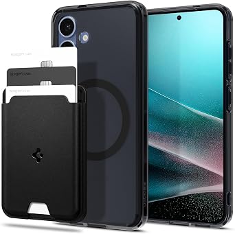 Spigen Ultra Hybrid MagFit Frost Black Designed for Galaxy S25 Urban Fit MagFit Wallet Card Holder Black