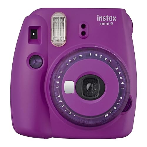 Fujifilm Mini 9 Instant Camera with Clear Accents (Purple) - Purple - Base