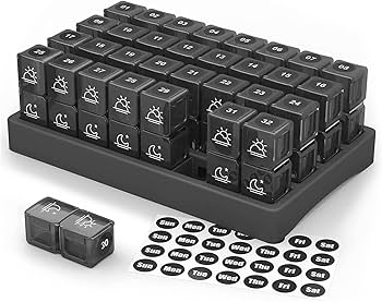 Amazon.co.jp: ピルケース 1 ヶ月 分 ピルオーガナイザー薬ケース 1