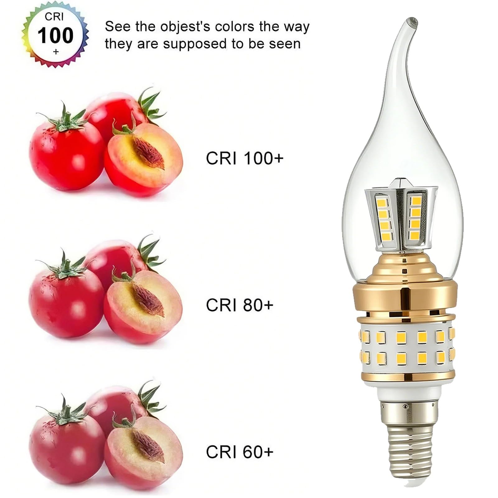 Confezione da 7 Lampadine a LED a Doppia Fila, a Forma di Ombrello, Attacco a Vite Piccolo E14 da 10W, Luce Bianca 6000K(Warm White,7pack)