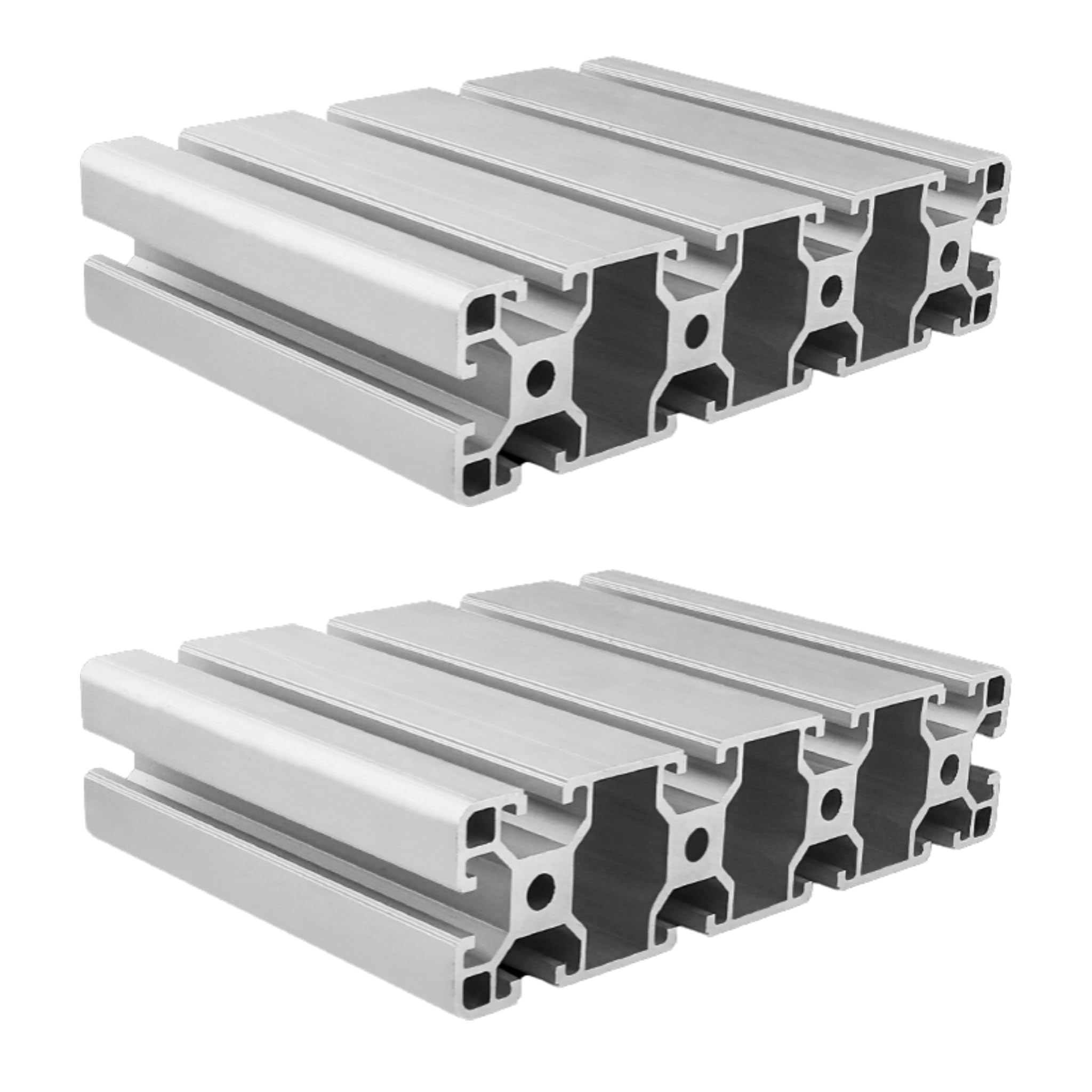 Profil aluminiowy 40160 profil aluminiowy 1840 mm typ T srebrny profile aluminiowe 40 x 160 europejski standard anodowana szyna liniowa wytłaczana, 2 sztuki, do drukarek 3D DIY i CNC
