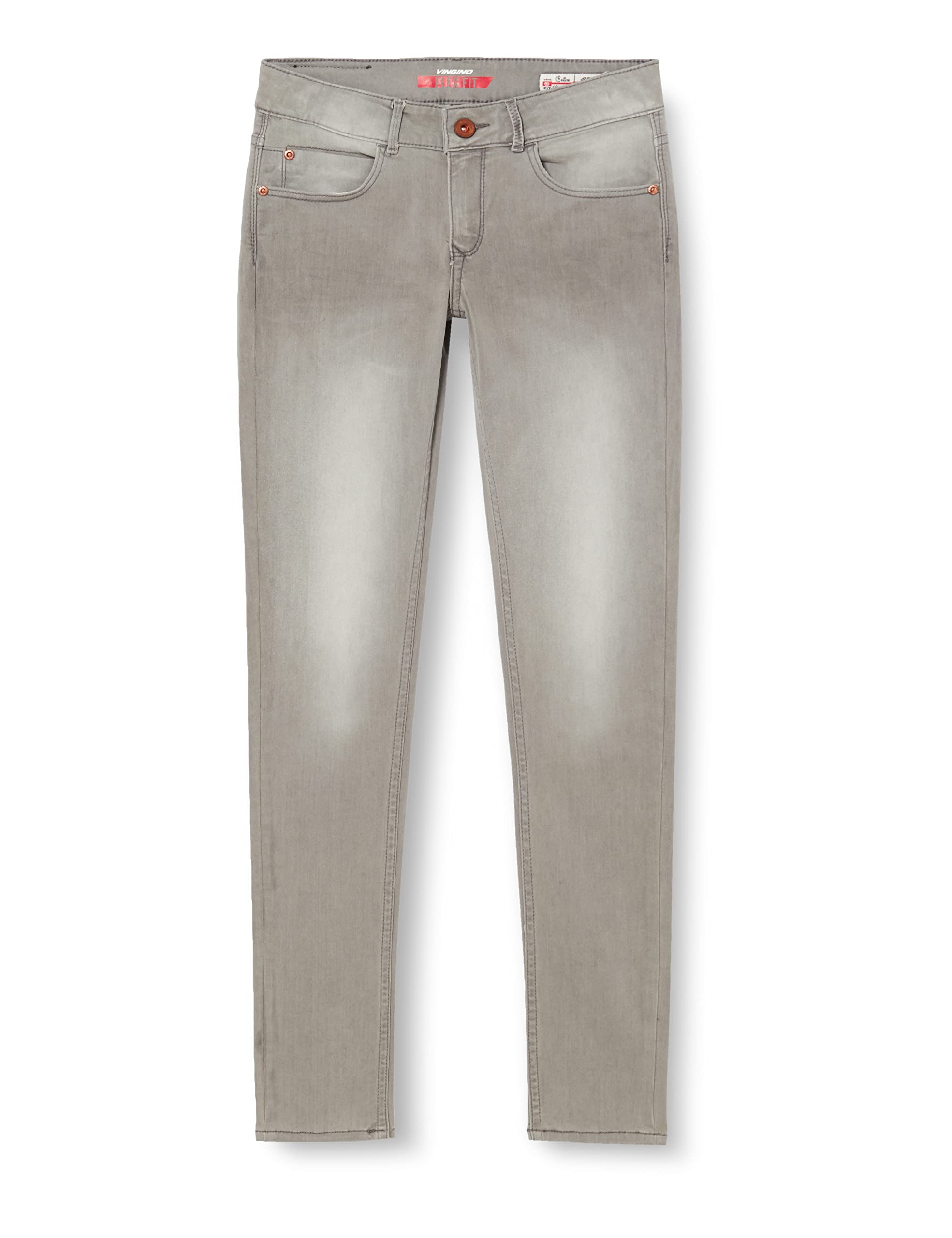 Vingino Bettine, Jeans Ragazze, Light Grey,