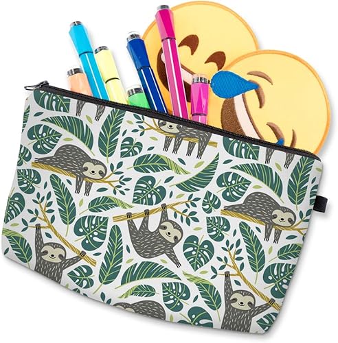 Miniatura 9 de Deanfun Estuche de maquillaje pequeño, bolsa de cosméticos con cremallera impermeable para monedero pequeño, bolsa de accesorios de viaje para