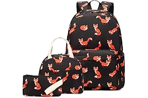 Backpack and Lunch Bag Set for School Kids Girls