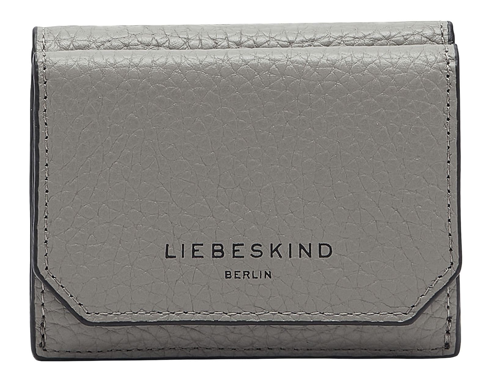 LIEBESKIND Berlin Leather Purse Lora Heavy Pepple Lillian Wallet Thunder Gray
