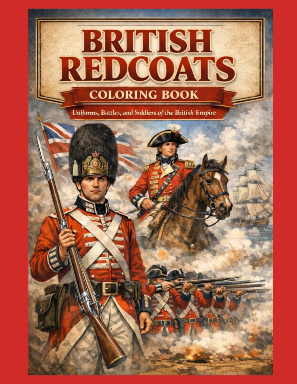 British Redcoats Coloring Book: Uniforms, Battles and Soldiers of the British Empire (Historical Warriors Coloring Book Series)