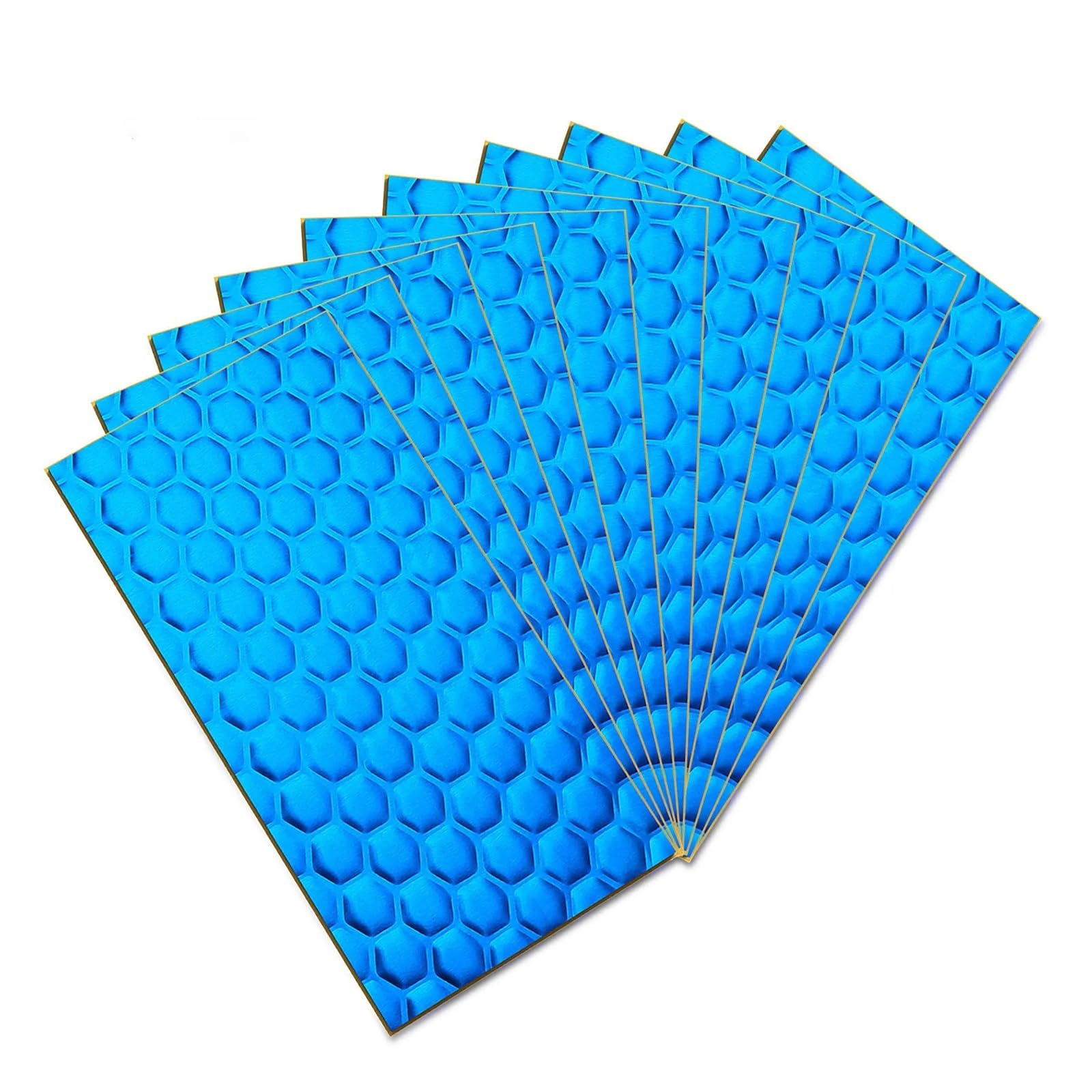 10PCS Car Sound Deadening Mat Butyl Sound Deadener Bonnet Hot Noise Insulation and Dampening Material 20x10cm Sound Noise