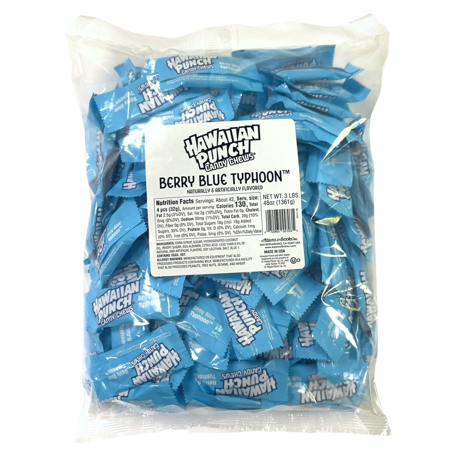 Amazon.com : Adams & Brooks Hawaiian Punch Berry Blue Typhoon