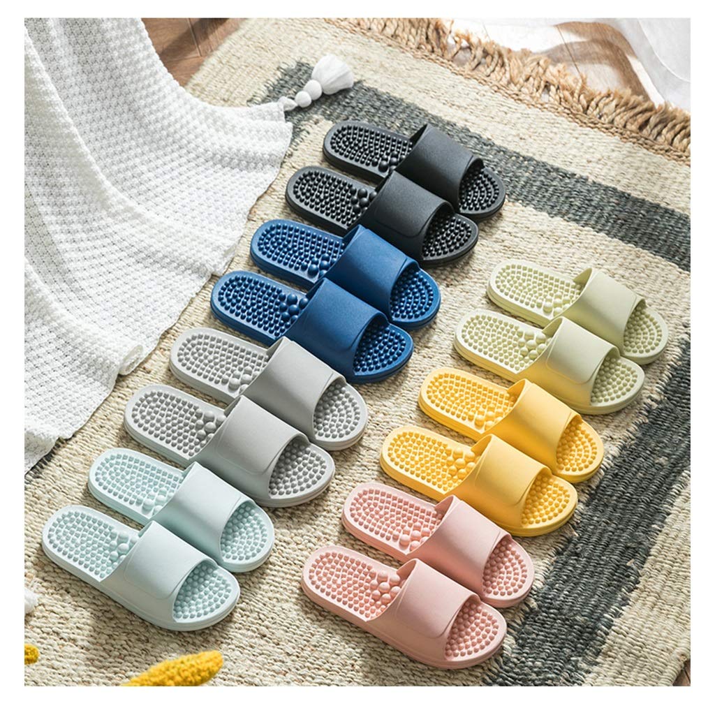 Herren Damen Akupressur Massage Slippers, Hausschuh Massage Hausschuhe, Therapeutic Fußreflexzonenmassage Sandalen for Fuss Akupunkt-Massage Fussmassagegerät