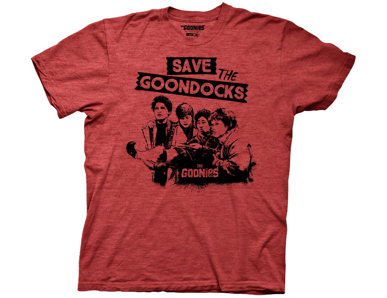 Ripple Junction Goonies Adult Unisex Save The Goondocks Group Light Weight Crew T-Shirt