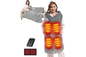 Heated Rechargeable Blanket: 7.4V Shawl USB Electric Heating Blanket, for Outdoor Activities