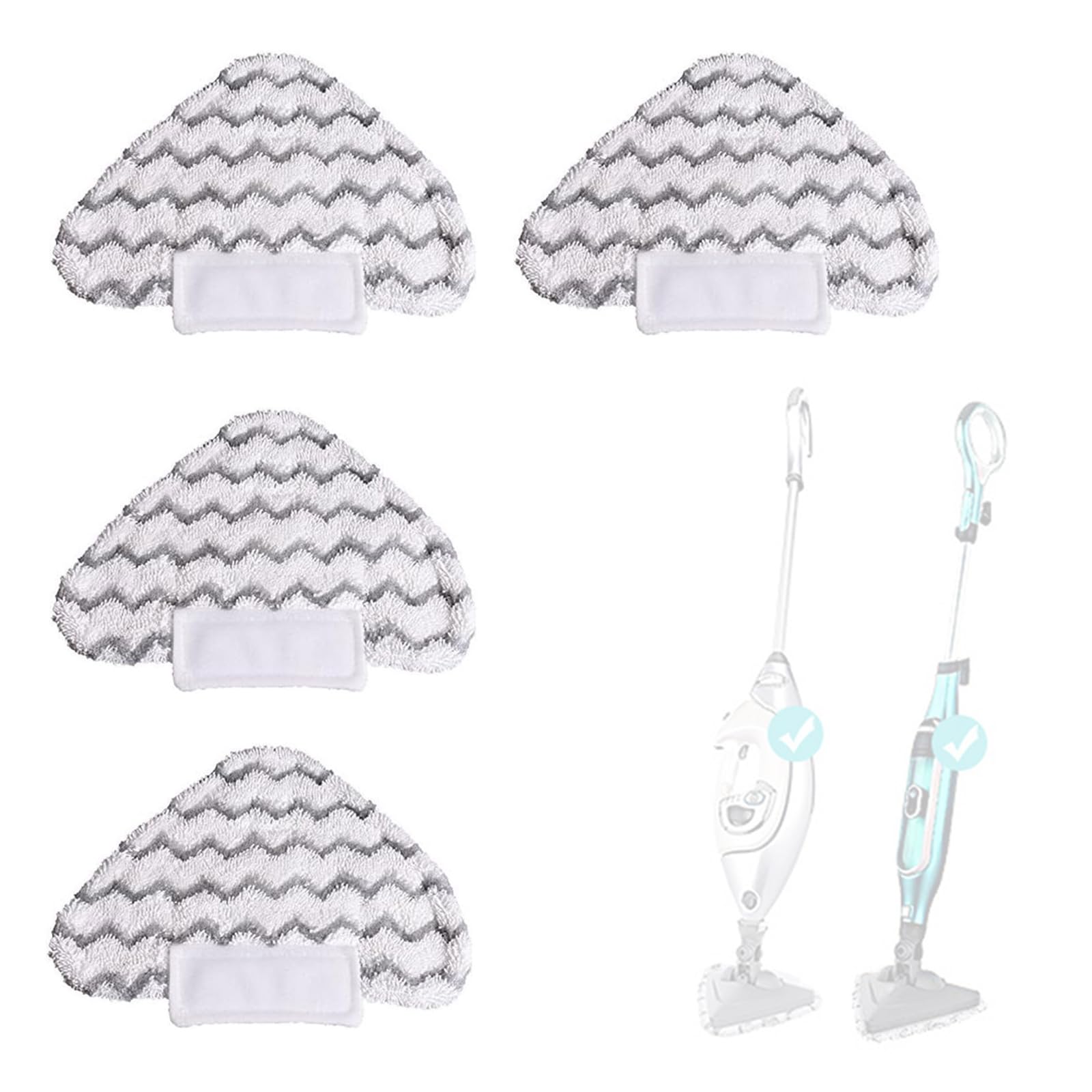Msioytog Of 4 Permanent Recyclable Mattresses for Fog Wipe Featuring Efficient Cleansing on Various Surfaces Hard Floor Mattresses