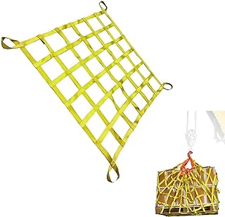 Cargo Lifting Net - Cargo Net for Pickup Truck Bed, Polyester Cargo Hanging Net for Hoist - Cargo Sling Net Cargo Lifting Bag Cargo Hanging Net Lifting Net, Load and Unloading Heavy Objects (Size : 1