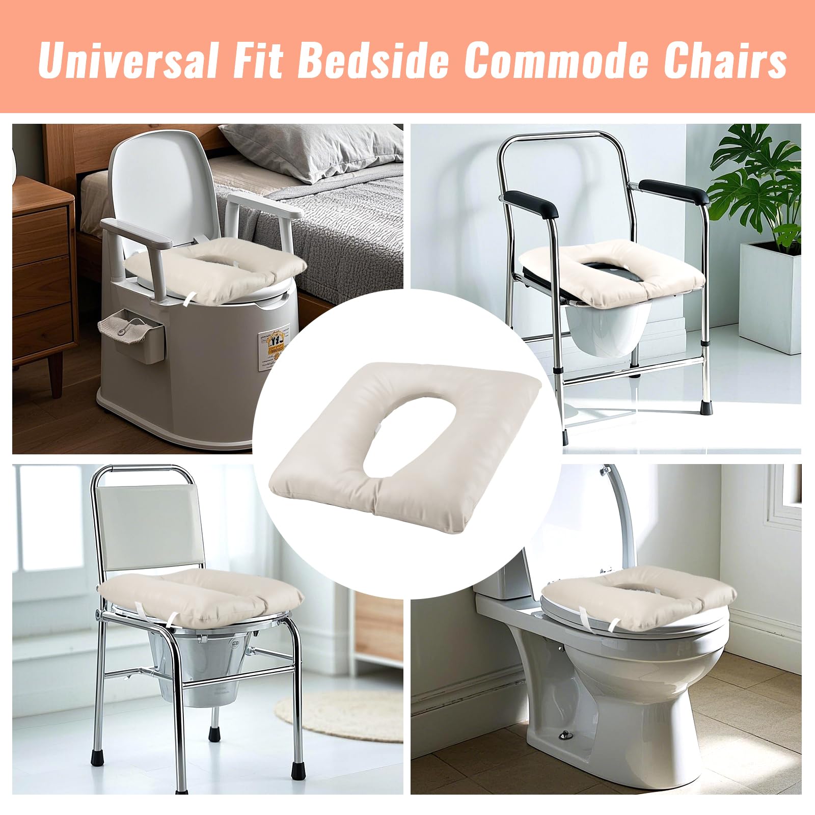 Bedside Commode Cushion - Senior Mobility Aid -4 Bedside Commode Cushion - Senior Mobility Aid -4