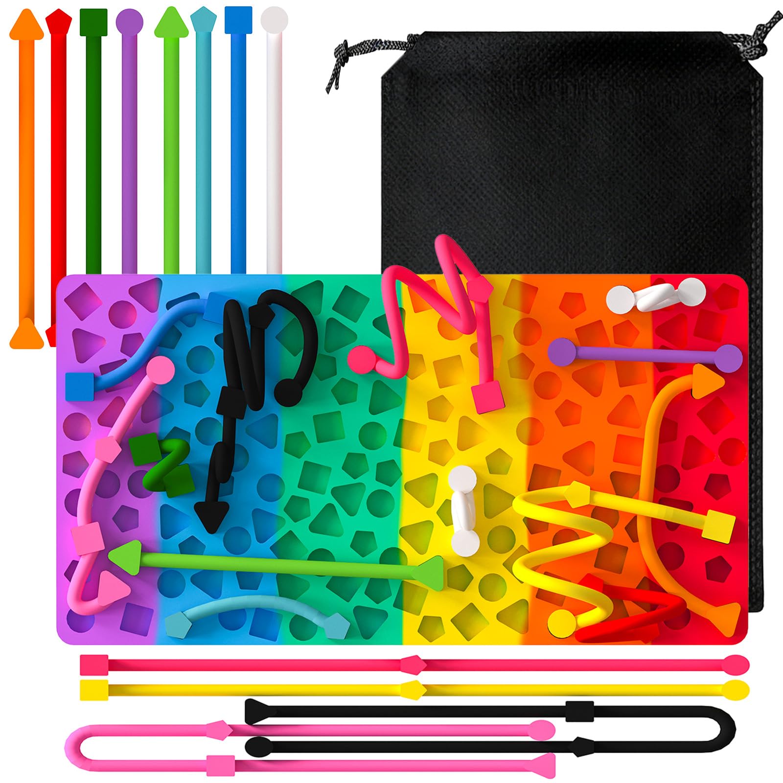 Sensory Activity Board, Sensory Fidget Toys for Kids Adults, Stress Relief