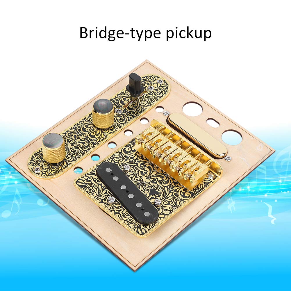 Placa de cubierta de silla de guitarra, conjunto de recogida de guitarra de hierro Placa de control Accesorios musicales para guitarra eléctrica Tl