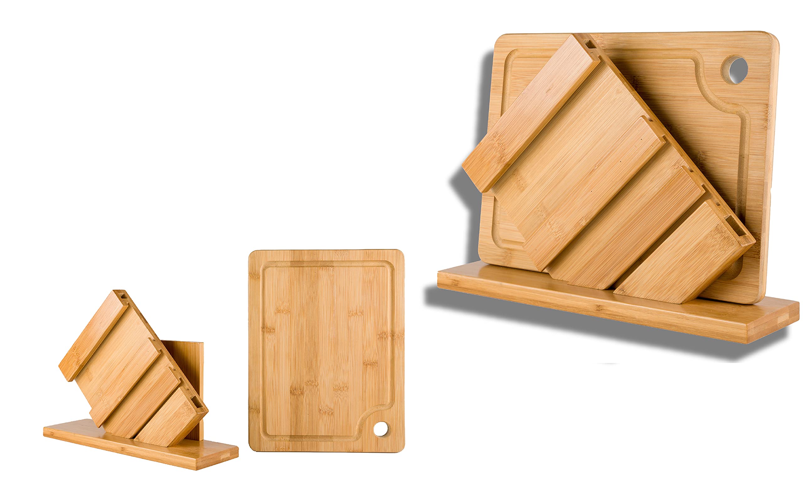 Buy BAMBOO LAND BAMBOO Universal Block with FREE Cutting Board, Bamboo