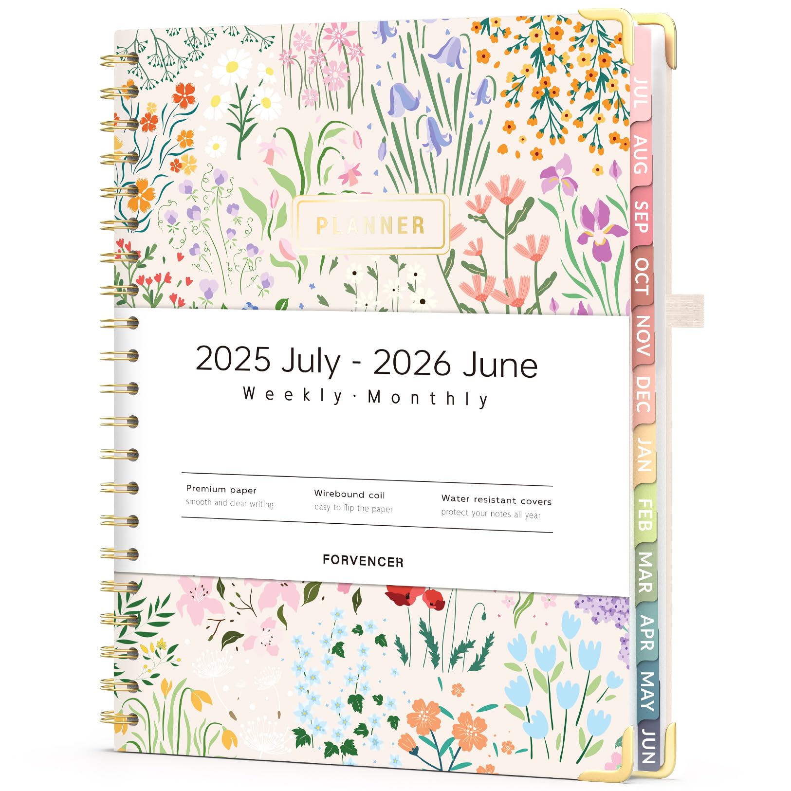 Forvencer Planner 2025-2026 For Women, Academic Year Monthly And Weekly Calendar Planner July 2025 Jun 2026 Hardcover Student Teacher Planners Agenda Book With Tabs 8 5 X 11 Light Purple - View #10