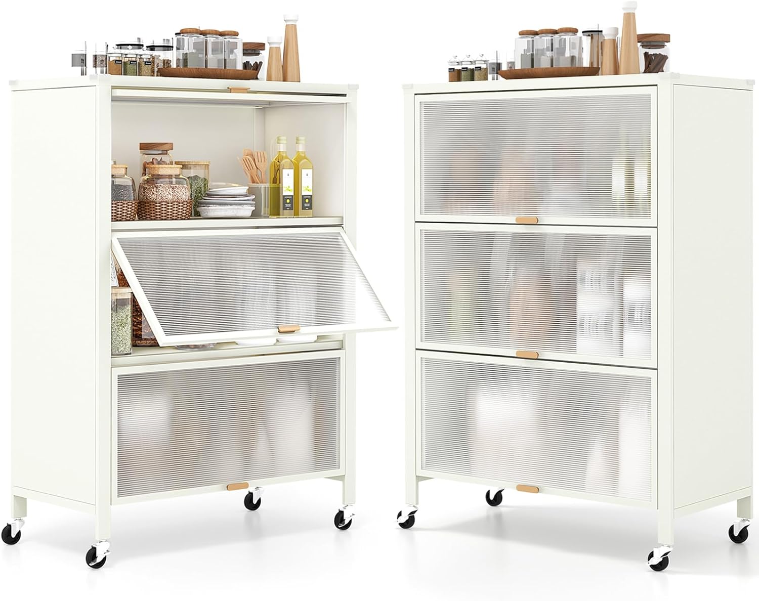 Giantex 4Tier Kitchen Storage Mobile Folding