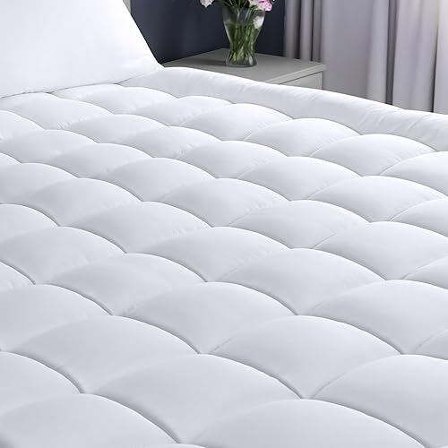 Miniatura 14 de Utopia Bedding Protector de colchón tamaño King, protector de colchón acolchado de alta calidad, funda de bolsillo profundo que se estira hasta 16