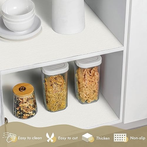 Miniatura 5 de Cohoo Home Revestimiento de cajones y estantes, forros de estantes para gabinetes de cocina para estantes, antideslizantes, no adhesivos, forros de