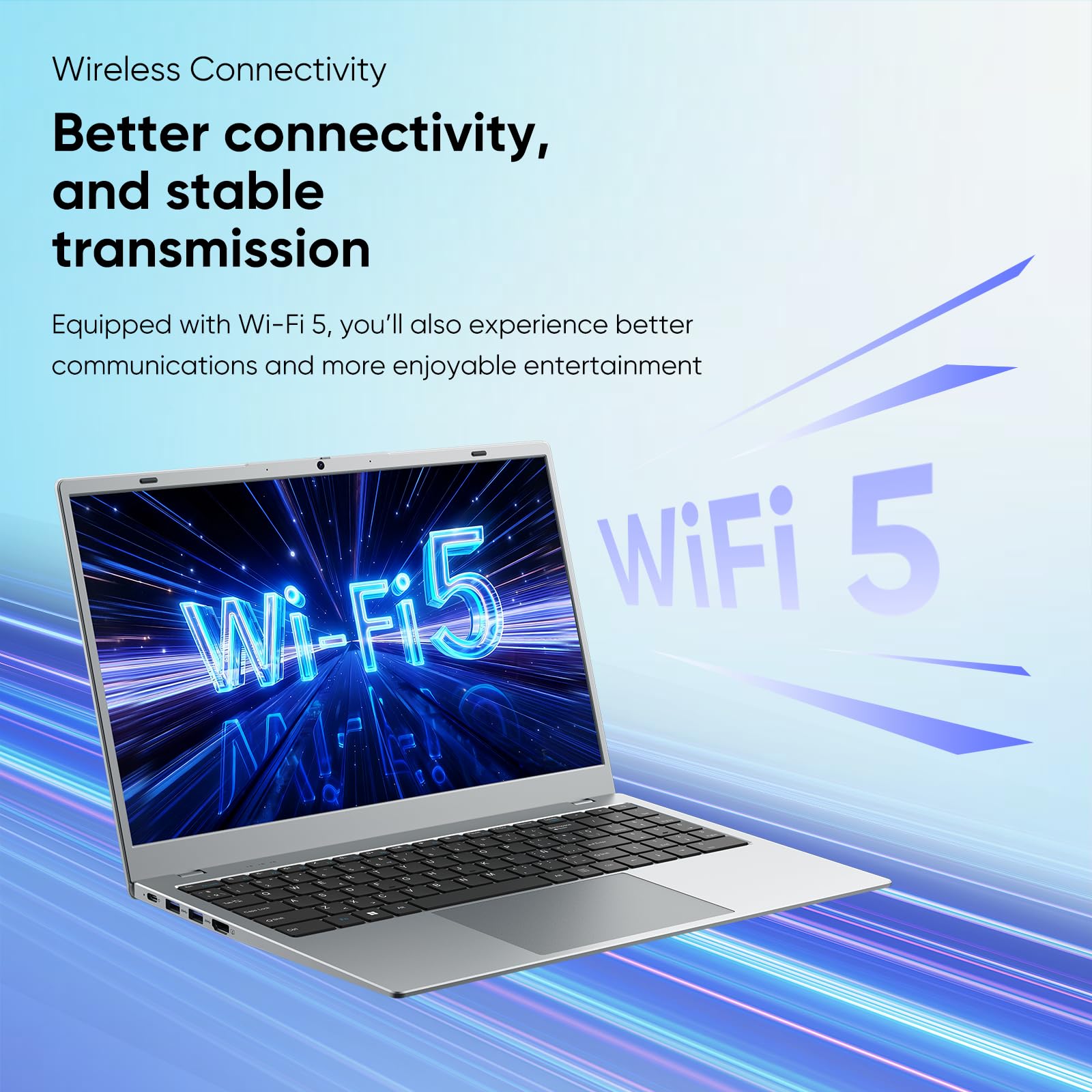 2026 Laptop 16 GB RAM 256 GB SSD 15,6 Zoll Laptop Computer, 6500Y Prozessor (bis zu 3,4 GHz, Beats 5205U, 4425Y), FHD IPS-Display, leichte Laptops für Studenten und Business, WiFi 5