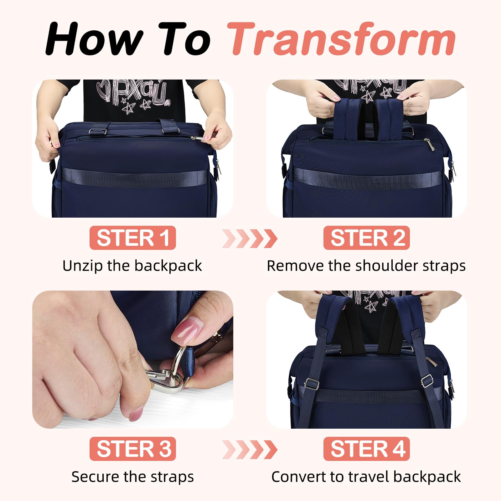 Fexkean Borsa fasciatoio con per fasciatoio,Borsa a tracolla multifunzione impermeabile pannolini da viaggio per mamma e papà,Tracolla Regolabile Zaino Cambio