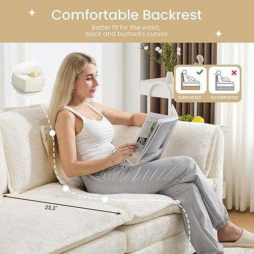 Miniatura 3 de Sofá modular en forma de U de 147.8 pulgadas, cómodo sofá de nube con otomana móvil, sofá modular de asiento profundo, sofás seccionales para sala