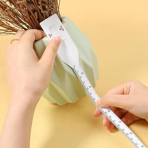 Miniatura 8 de 2 unidades de cinta métrica de vaso en blanco de sublimación, medidor de ancho preciso de plástico, cinta métrica blanca para medir la