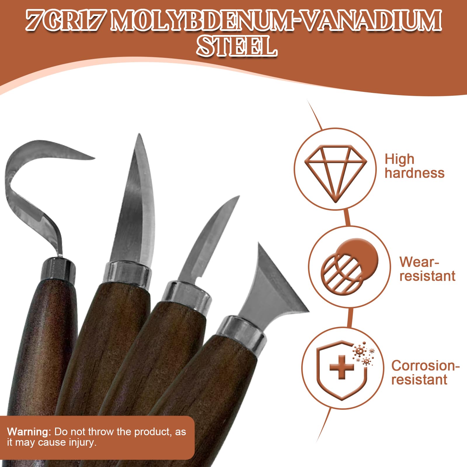 Set de Tallado de Madera, Gubias para Tallar Madera de 24 Piezas para Profesionales/Principiantes, Juego Práctico de Gubias con Bolsa de Cuero de Terciopelo con Piedra de Afilar Incluida