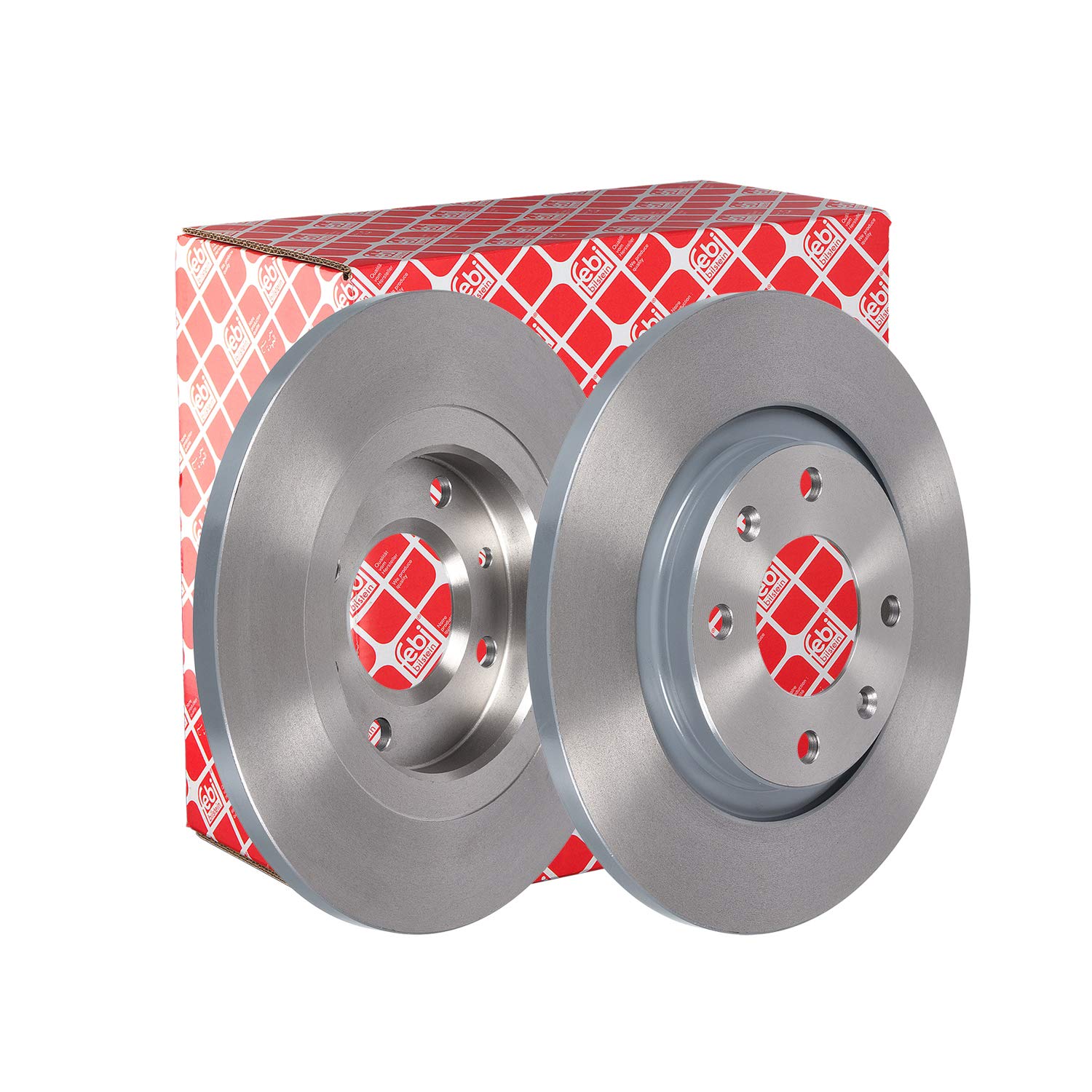 febi bilstein 17822 Brake Disc Set (2 Brake Disc) front, full, No. of Holes 4