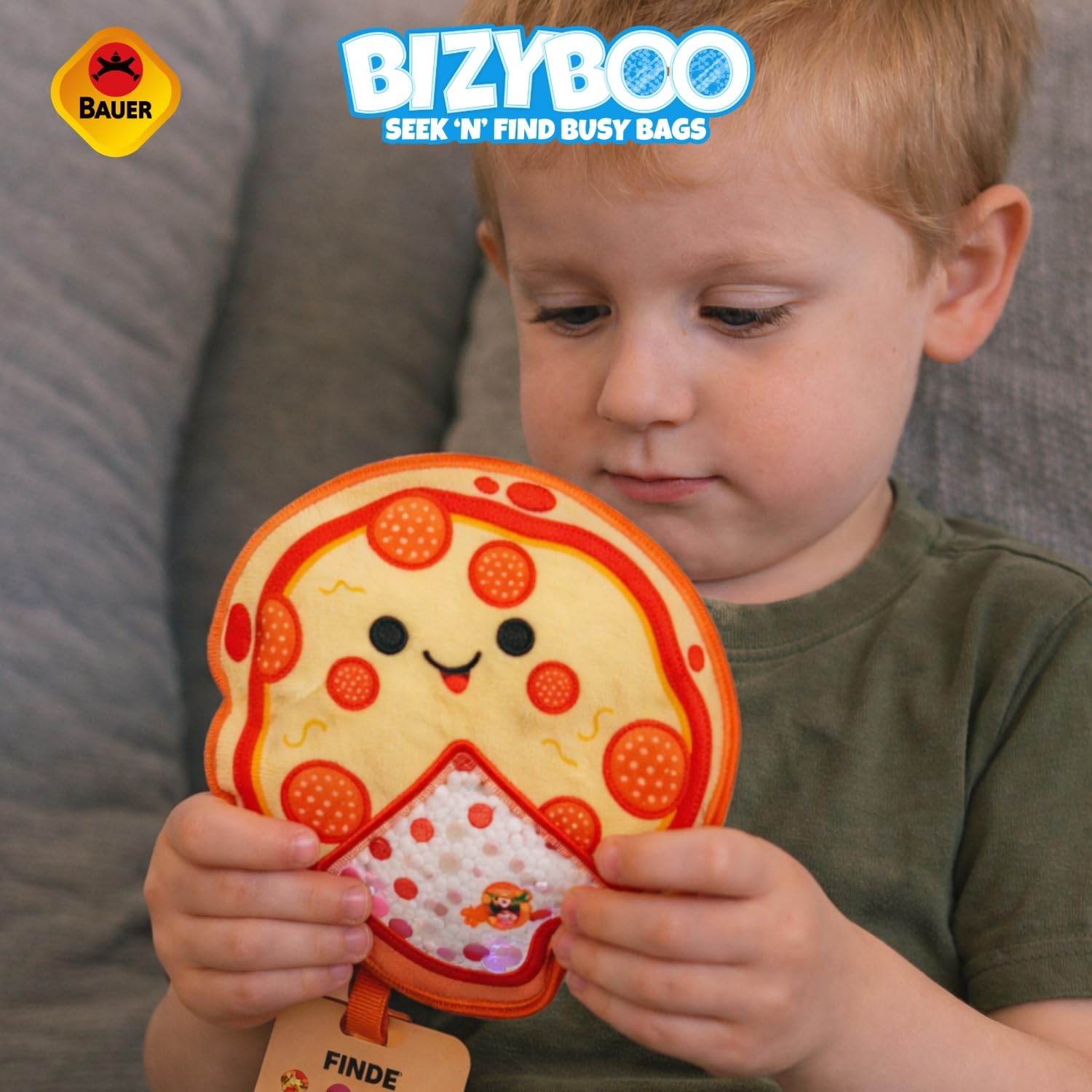 Bauer Spielwaren 21003 Bizyboo sensoryczna zabawka do wyszukiwania, kolorowa