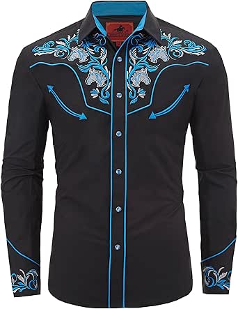 Camisas Para Hombre Camisa Vaquera Occidental Para Hombre Con Letras