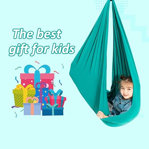 Miniatura 5 de Columpio sensorial, columpio de terapia para niños con necesidades especiales (herramientas incluidas), columpio de hamaca, ayuda para TDAH,