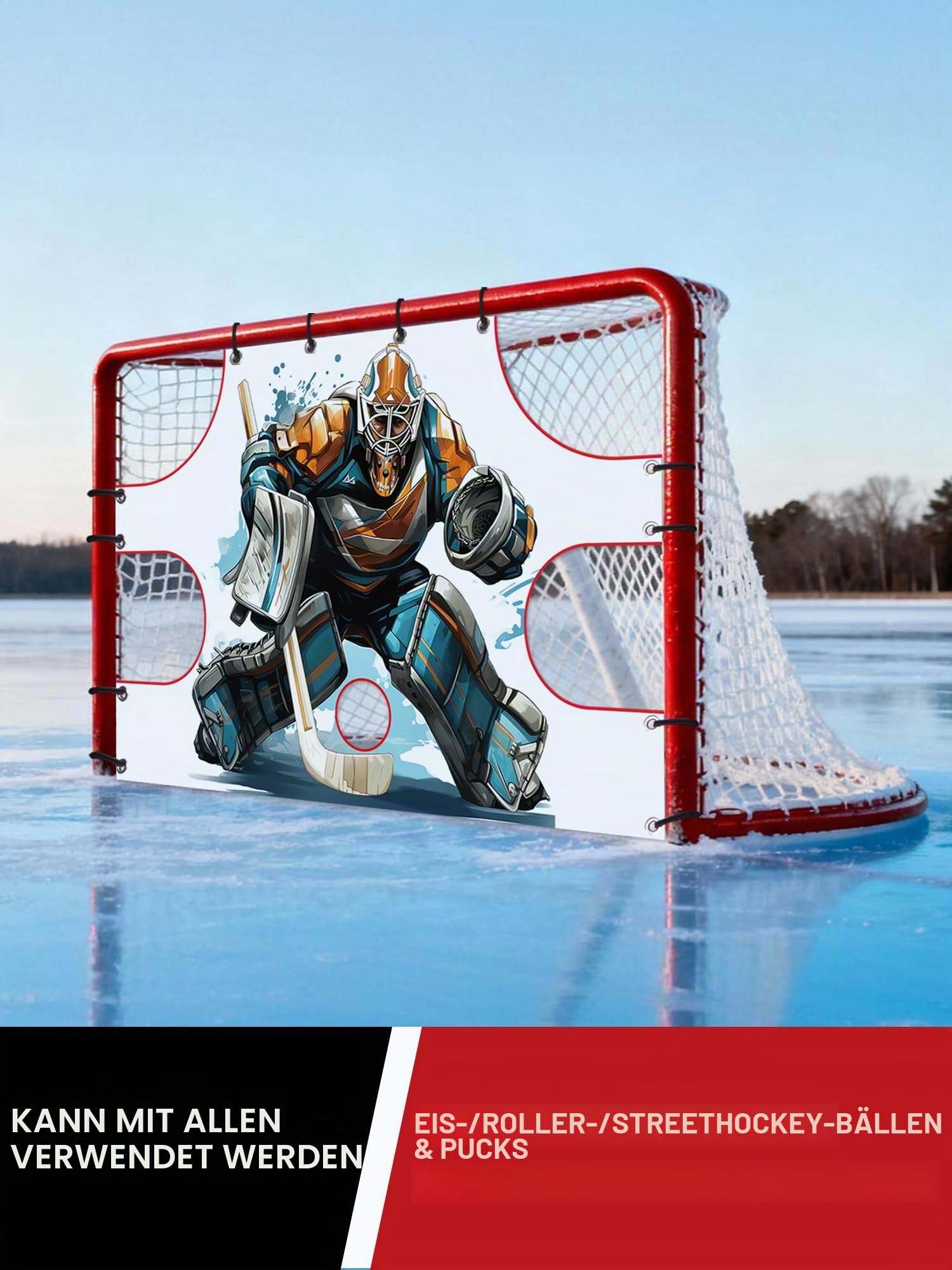 Kasifei 1,8 m x 1,2 m Hockeynetz Torwart Zielscheibe