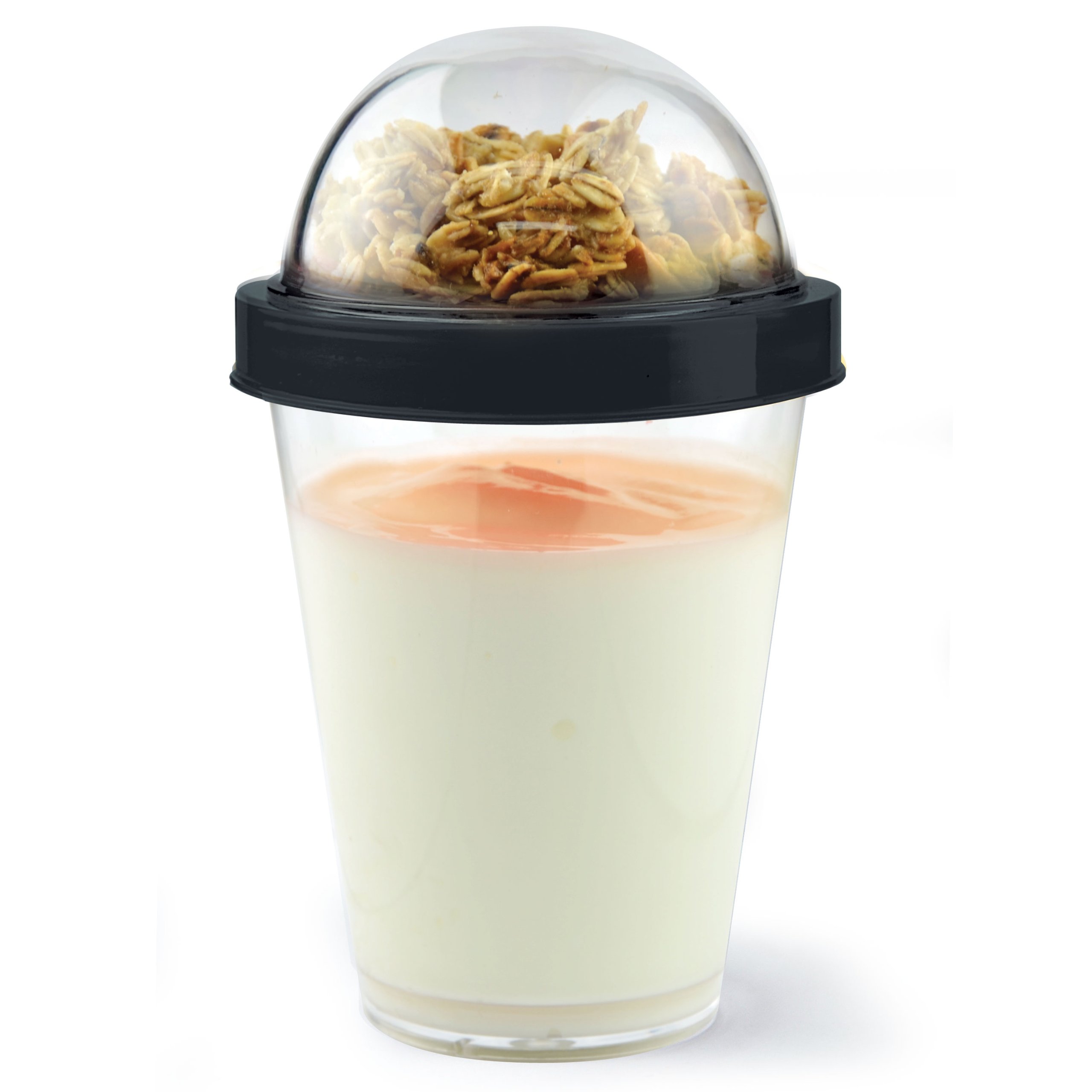 asobuY2GO Yogurt-2-Go Cup, Black
