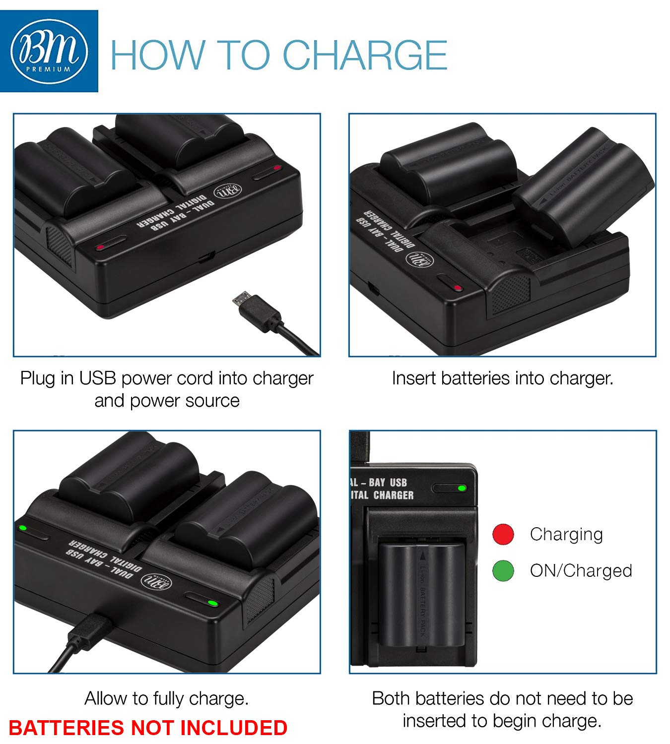 Amazon.com : BM Premium CGA-S006 Dual Battery Charger for