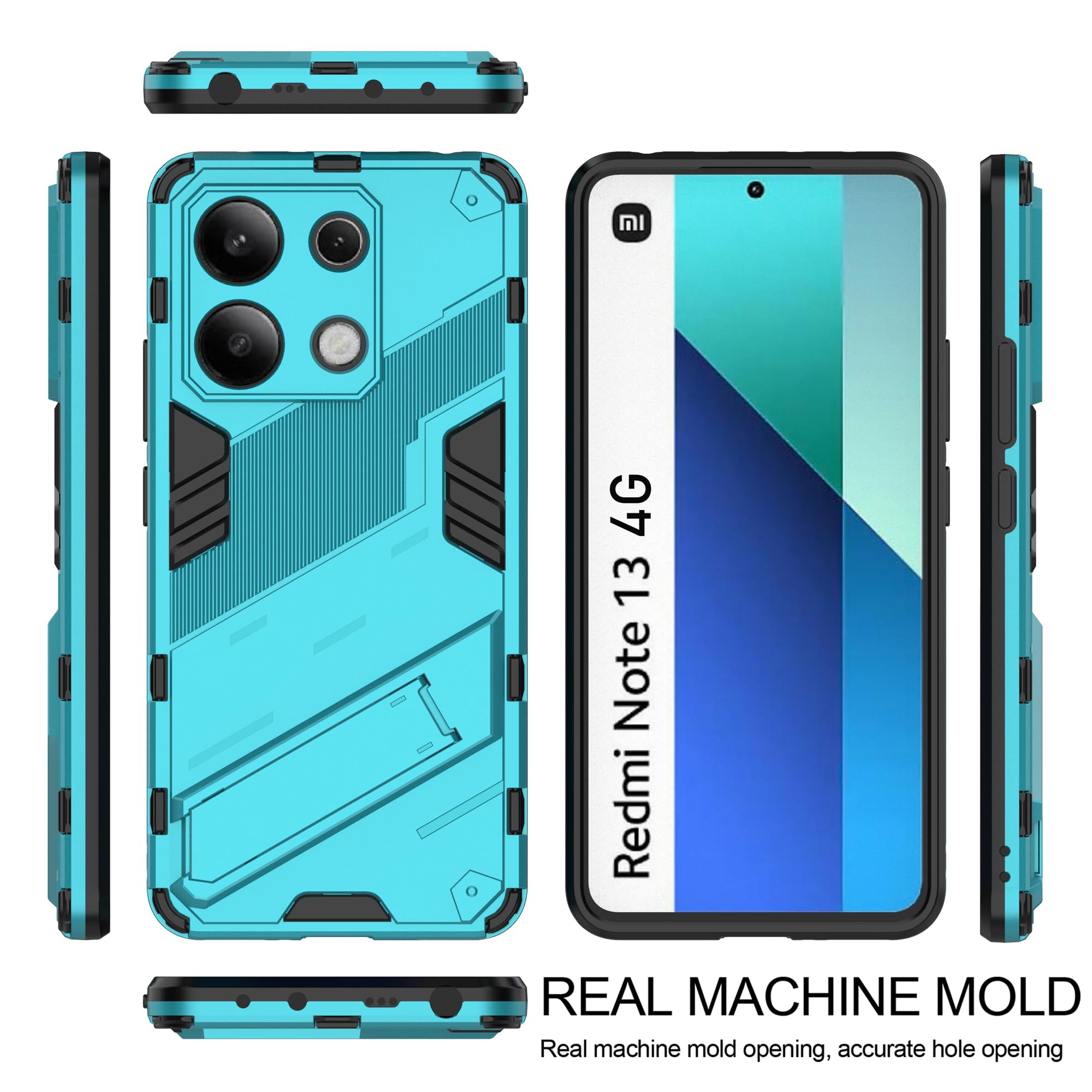 Custodia Xiaomi 13 Lite Redmi Note 13 4g Cover Custodia Xiaomi 12 Lite ESTH® Custodia Per Xiaomi 12 Lite Con 360° Rotante Staffa, [Compatibile Con Supporto Magnetico Per Auto], Cover Paraurti PC