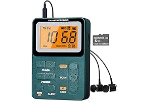 Pocket Radio & Wireless Bluetooth MP3 Speaker with TF Card and USB Flash Drive